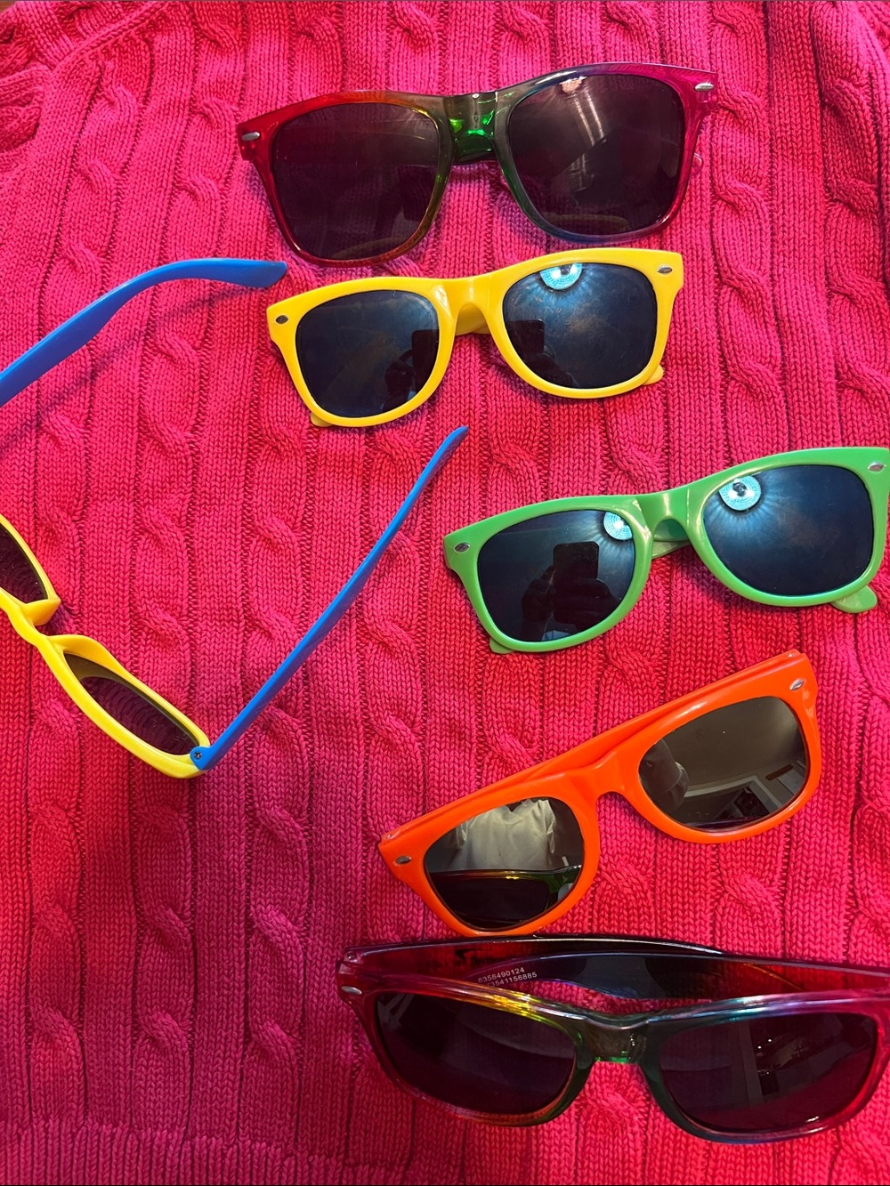 Kids Colorful Wayfarer Sunglasses - Assorted Neon Colors